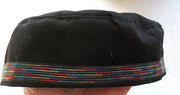 bucharian kippah with tapestry trim sephardic hat style yarmulke