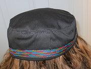 bucharian kippah with tapestry trim sephardic hat style yarmulke