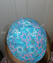 judaica kippah or yarmulke turquoise multitoss mogen david