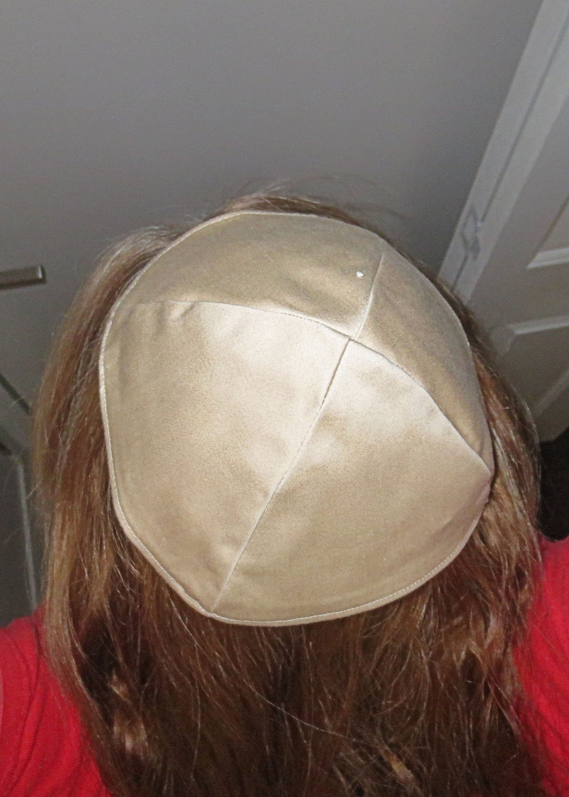 plain colors cotton kippah choice of main colors yarmulke tan