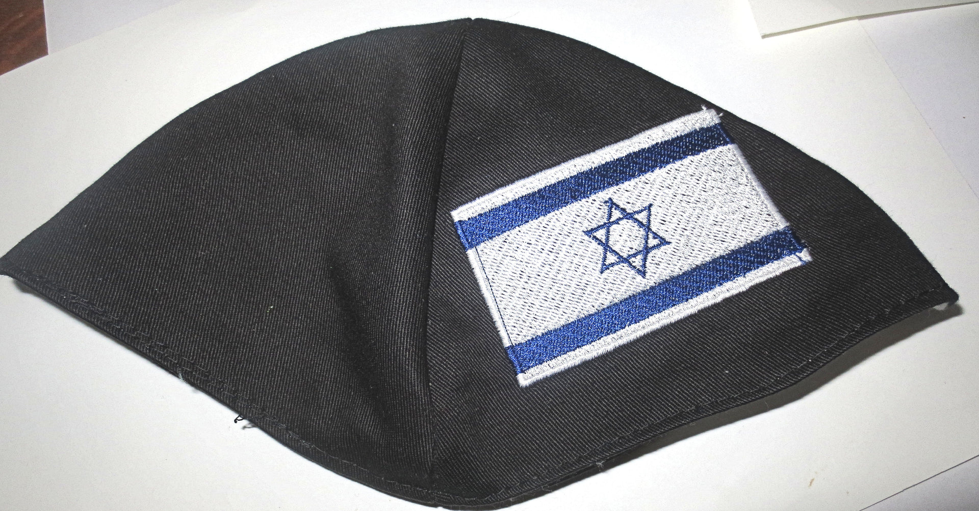 israel flag kippah or yarmulke embroidered