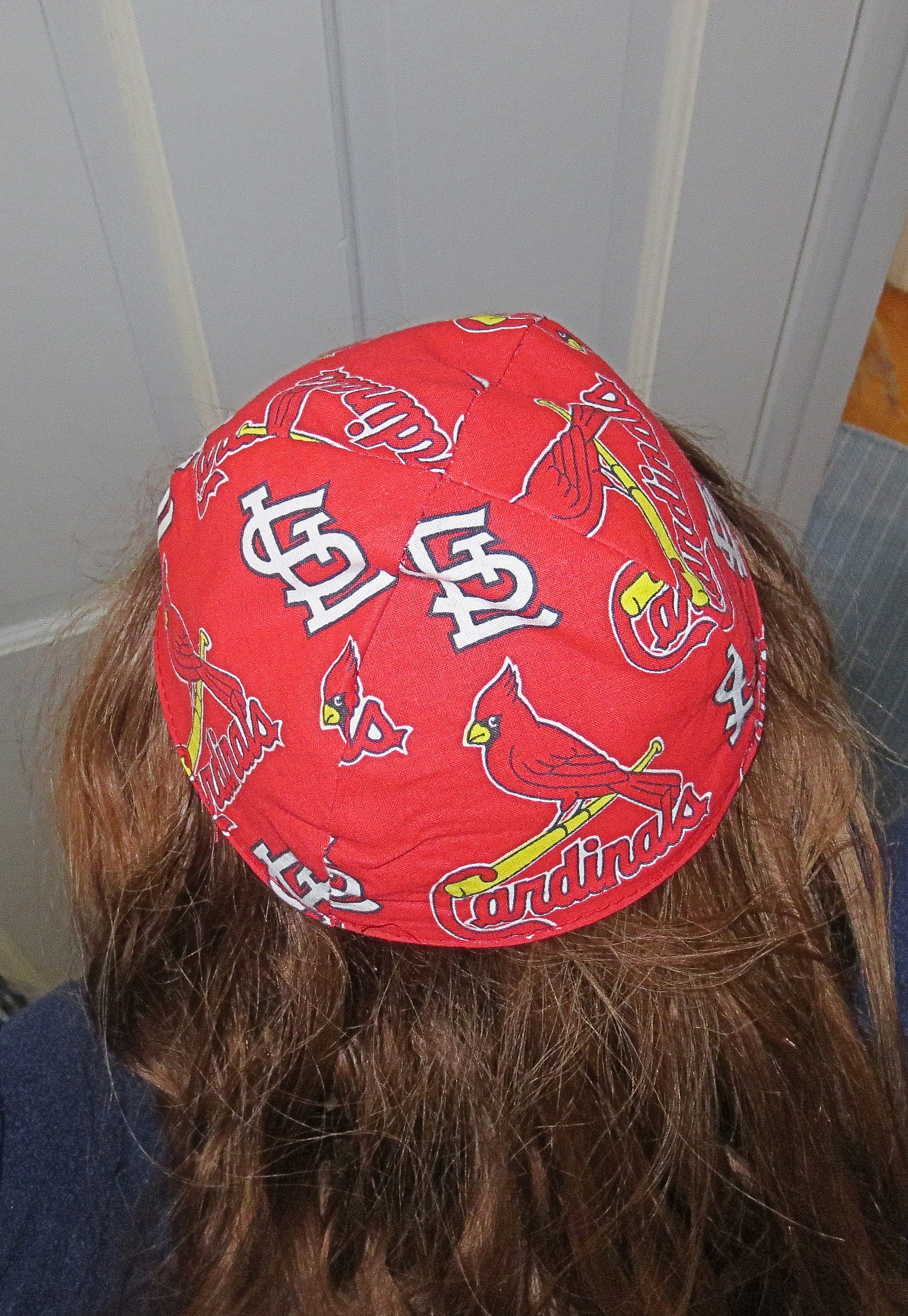 Major League Baseball kippah or yarmulke St. Louis Cardinals Red