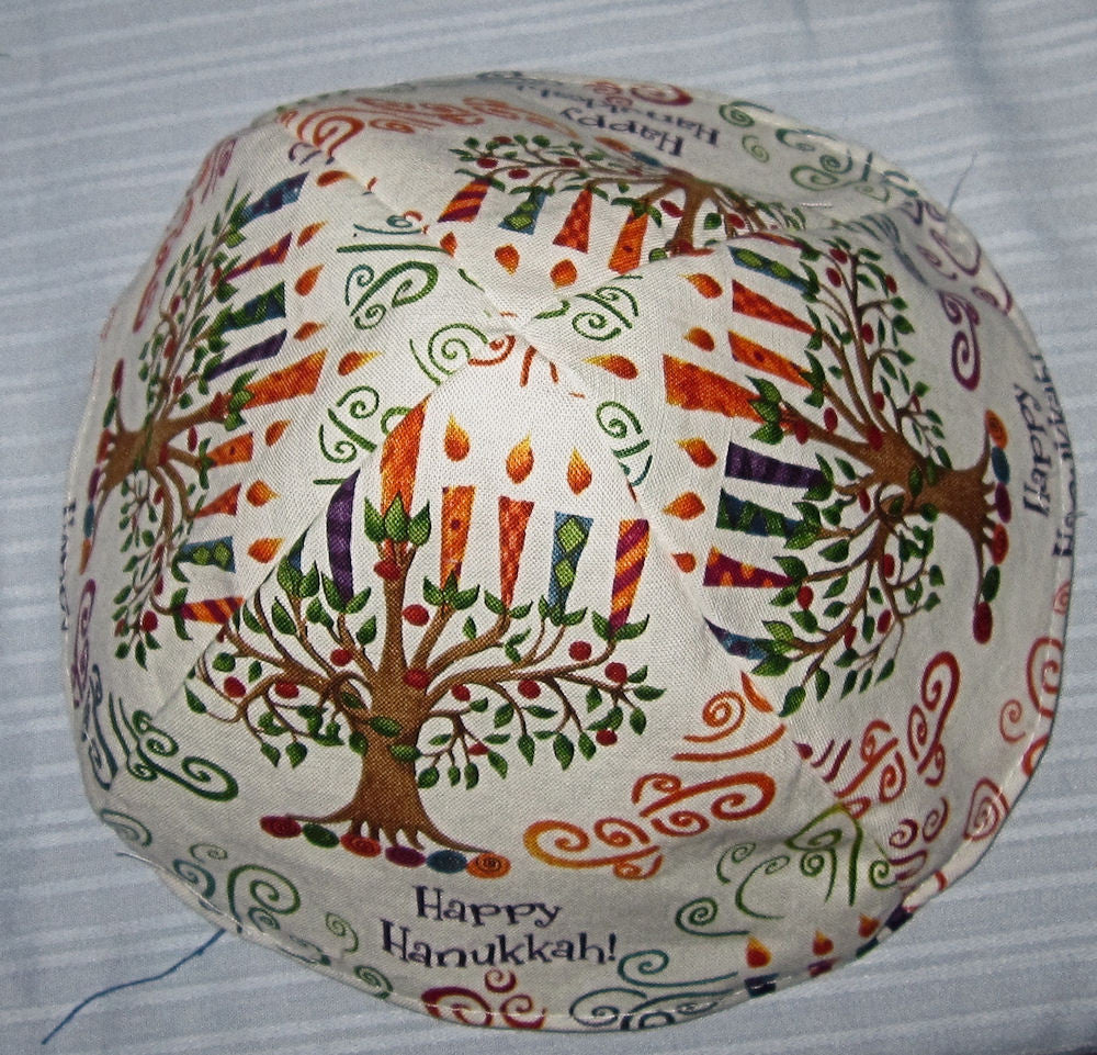 chanukah kippahs or hanukkah yarmulkes chanukah tree of life
