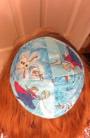 disney tv and movie characters kippah or yarmulke frozen sisters skating