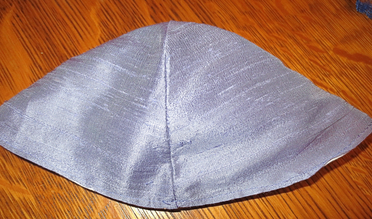 silk dupioni plain colors cotton kippah or yarmulke dusty lilac