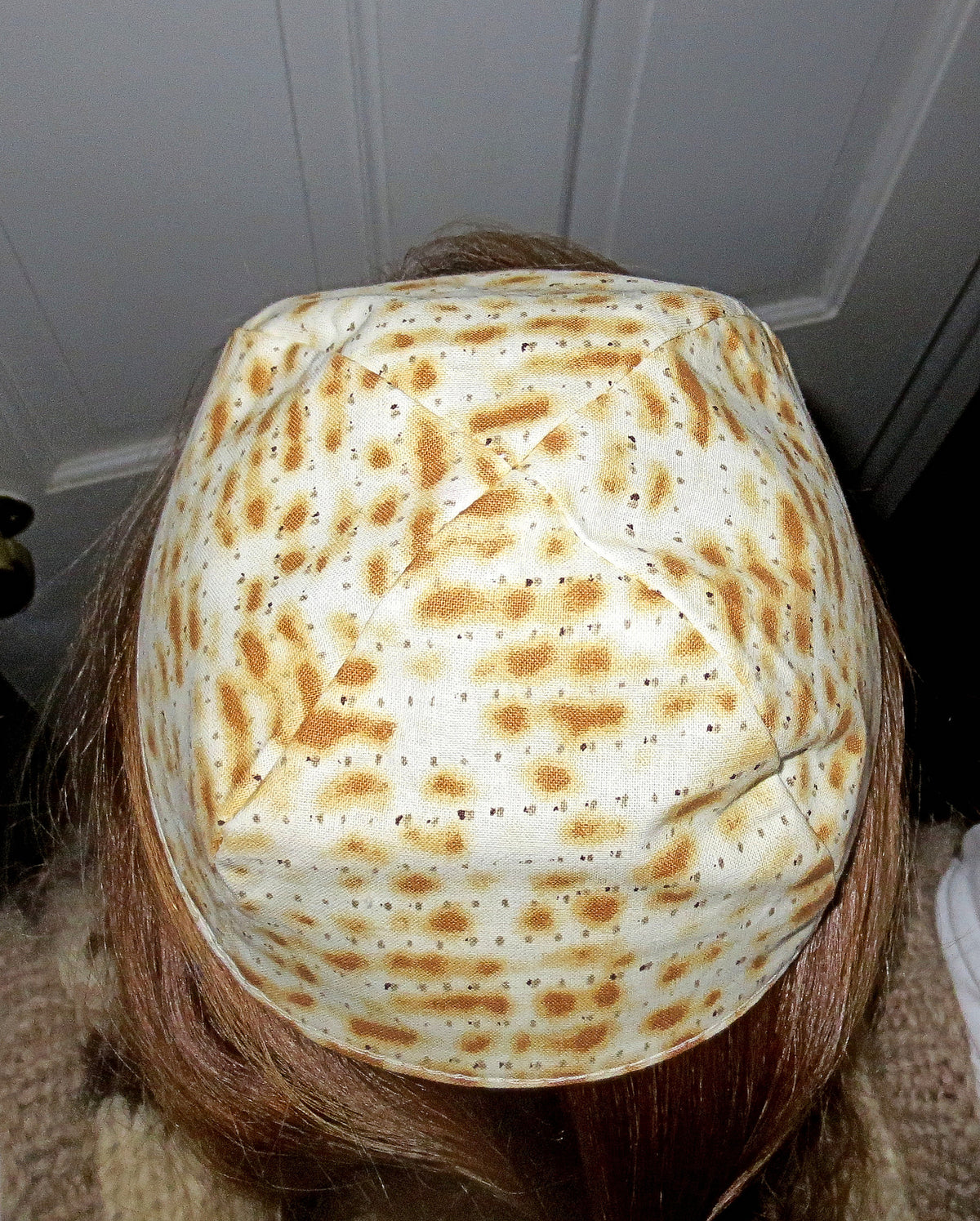 Matzo kippah handmade