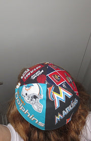 pro sports teams kippah or yarmulke 4 teams per kippah, nfl nhl nba mlb miami fl