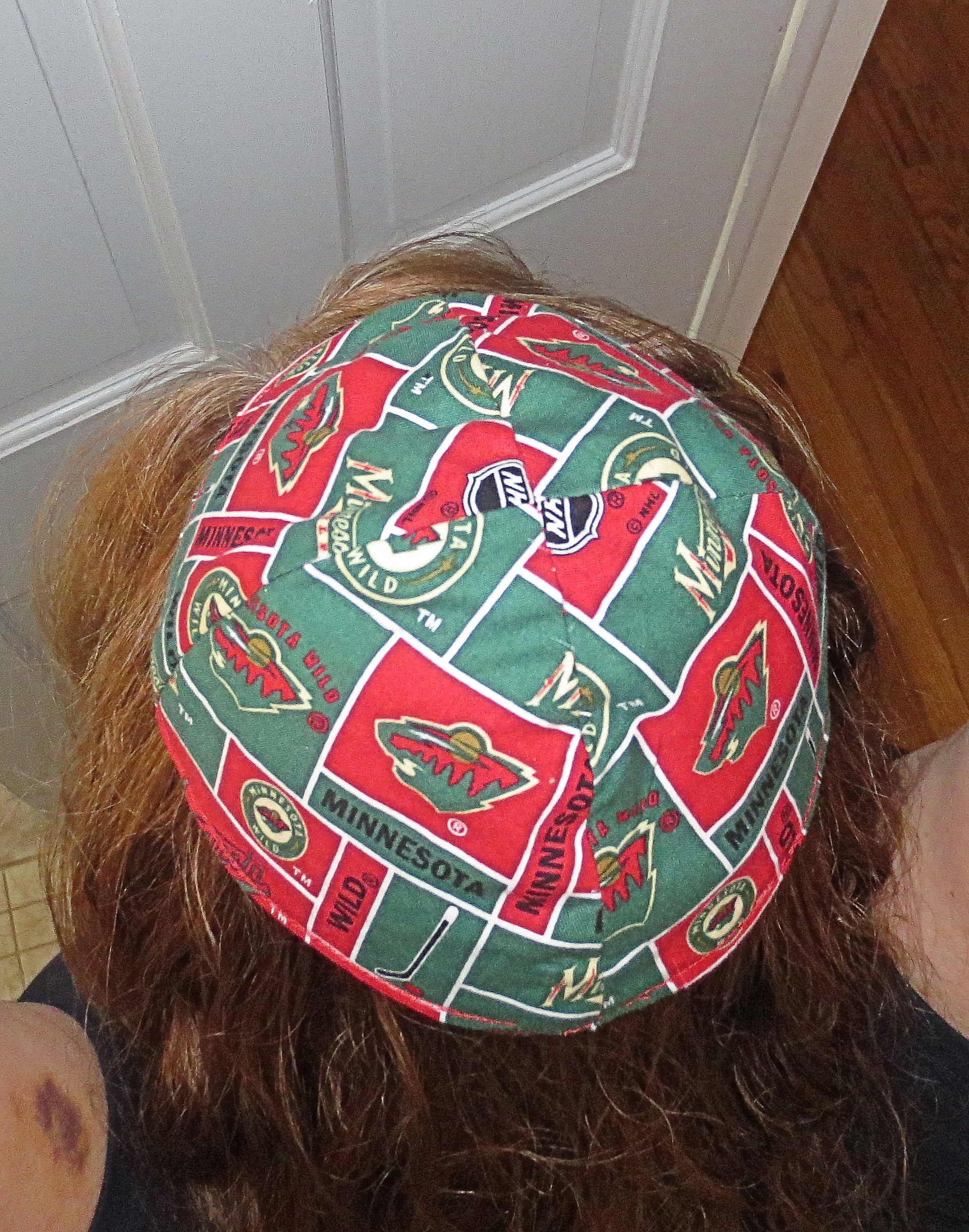 major league hockey kippah or yarmulke minnesota wild