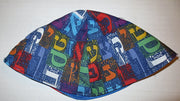 Hebrew Alphabet kippah or yarmulke