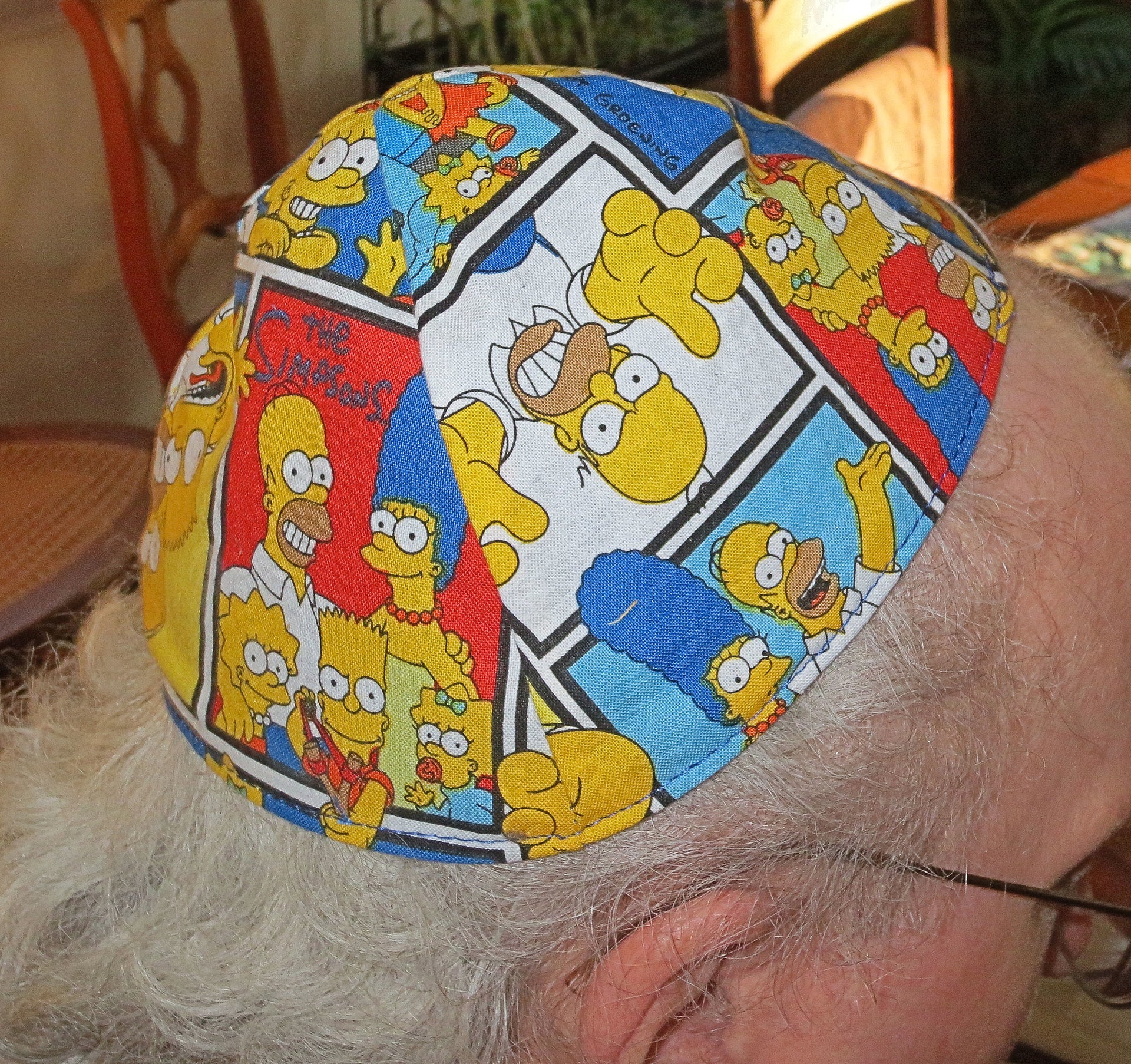 disney tv and movie characters kippah or yarmulke the simpsons family