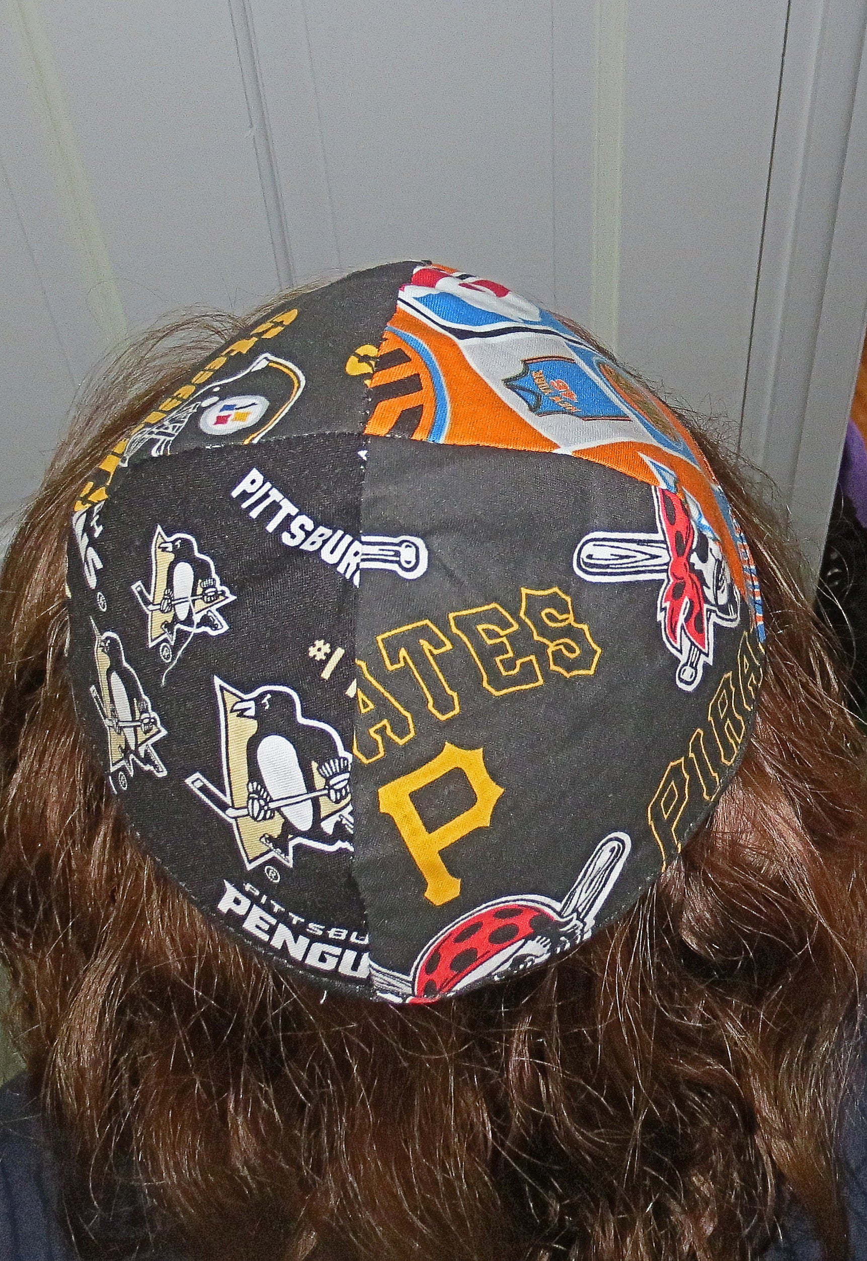 pro sports teams kippah or yarmulke 4 teams per kippah, nfl nhl nba mlb pittsburgh 1