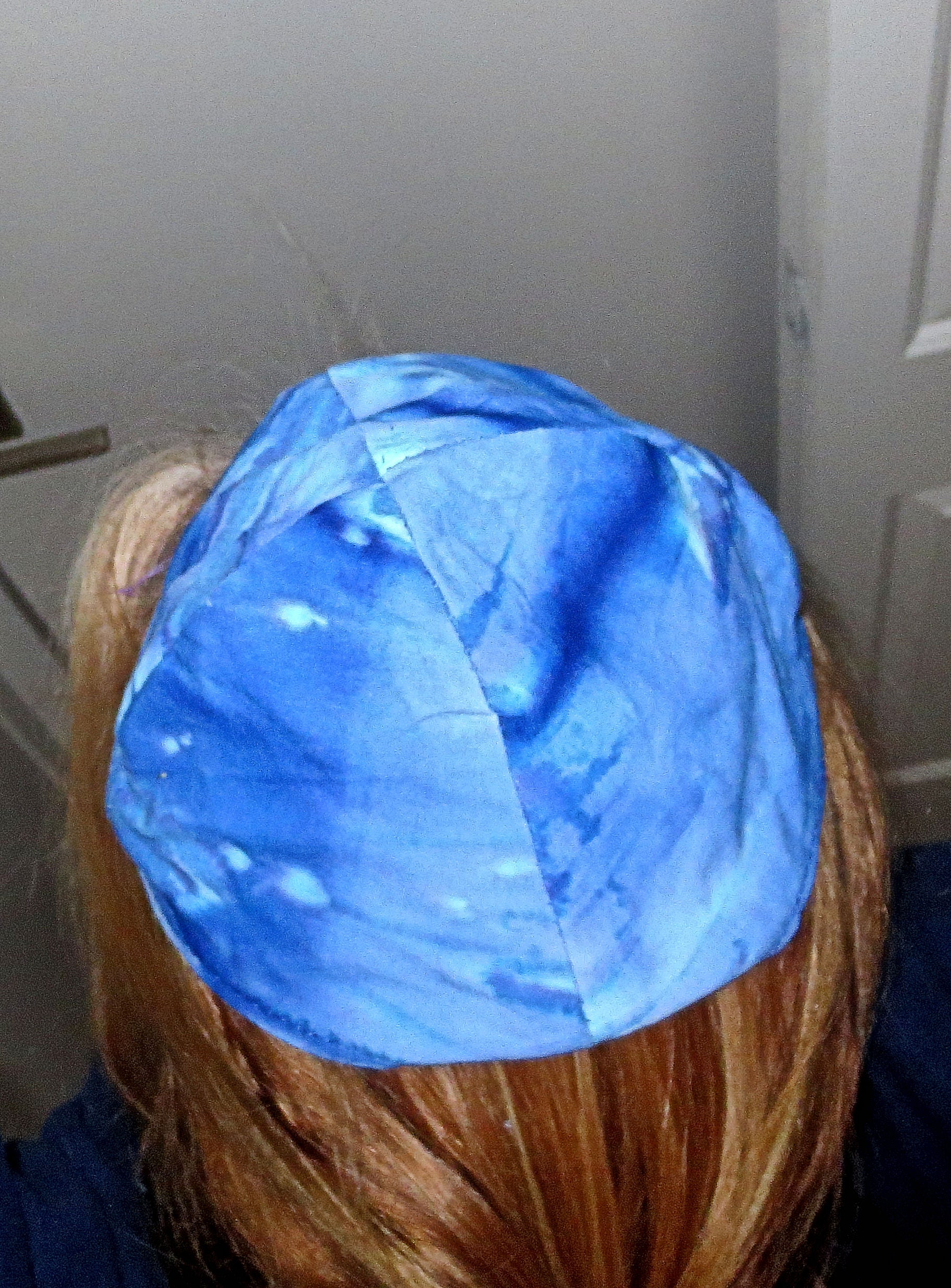 batik kippahs or yarmulke purplebluewaves