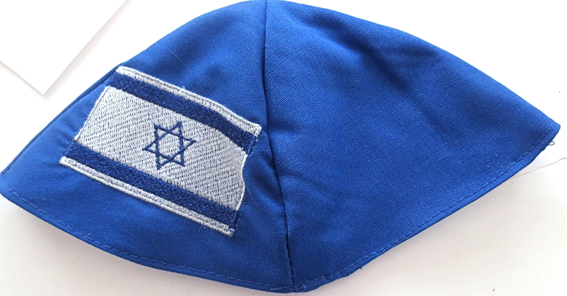 israel flag kippah or yarmulke embroidered