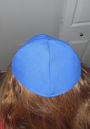 plain colors cotton kippah choice of main colors yarmulke royal blue