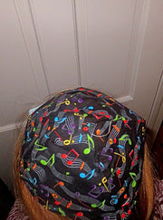 music kippah or musical yarmulke rainbow musical notes