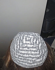 music kippah or musical yarmulke musical score