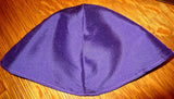 silk dupioni plain colors cotton kippah or yarmulke purple