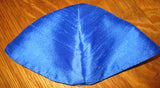 silk dupioni plain colors cotton kippah or yarmulke royal blue