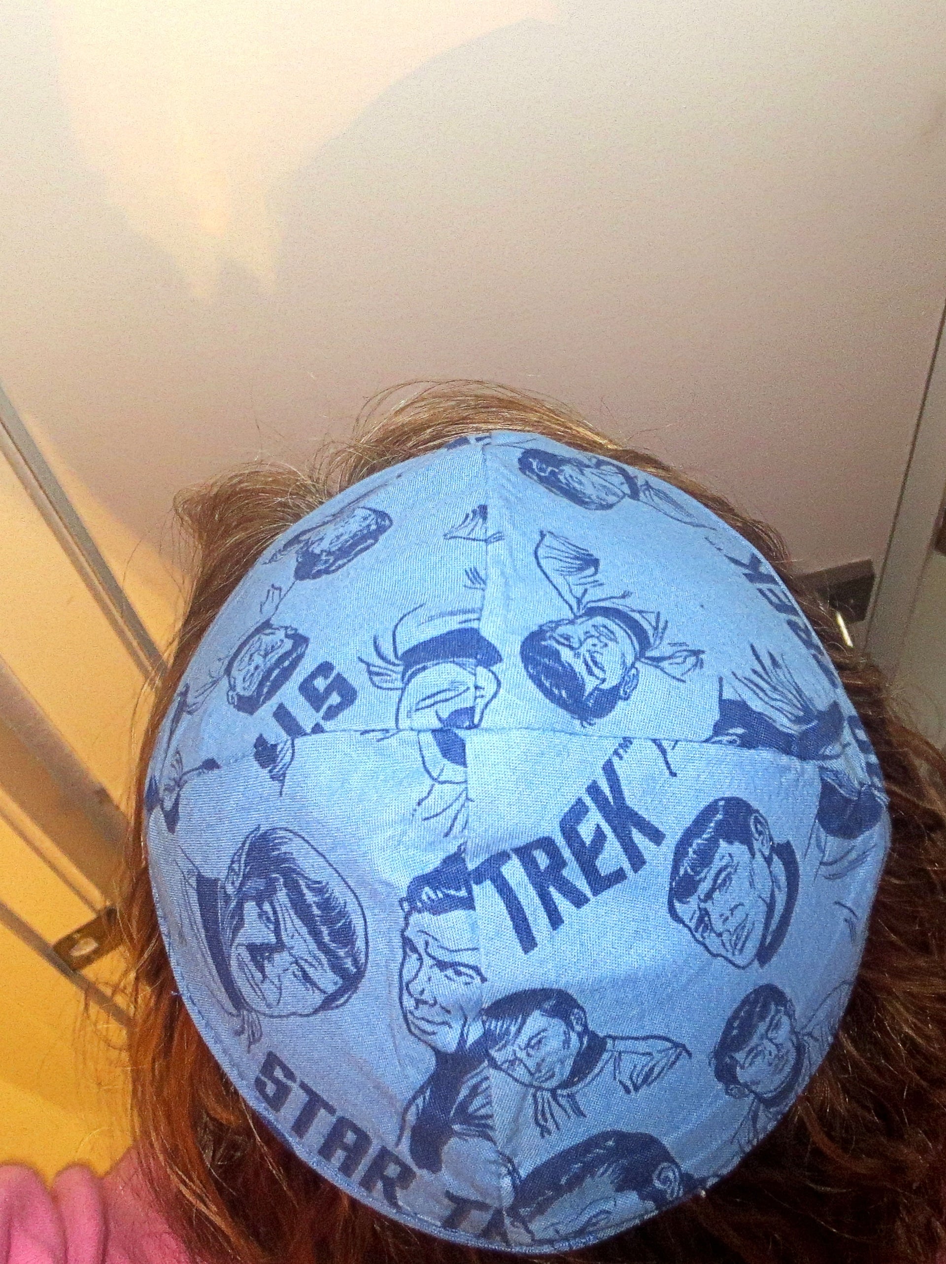 star trek kippah or yarmulke regular kippah / original characters blue