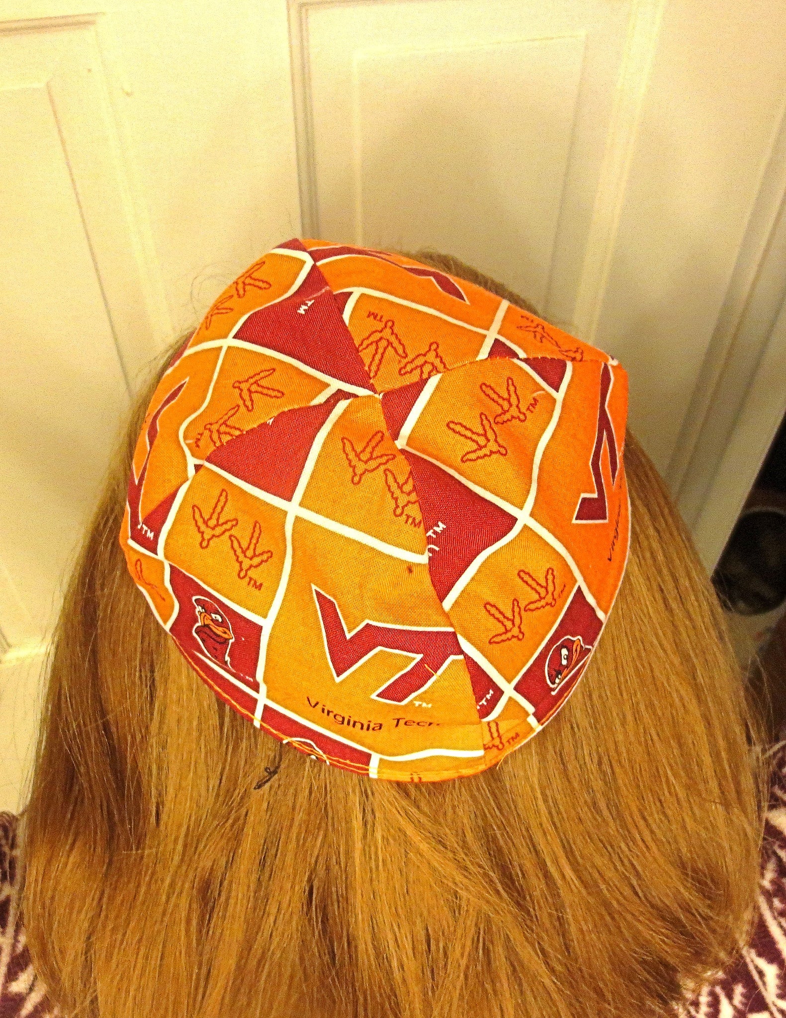 college or university kippah or yarmulke virginia tech university