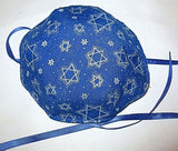 baby kippah reversible select pattern newborn yarmulke infant gift silver royal blue stars