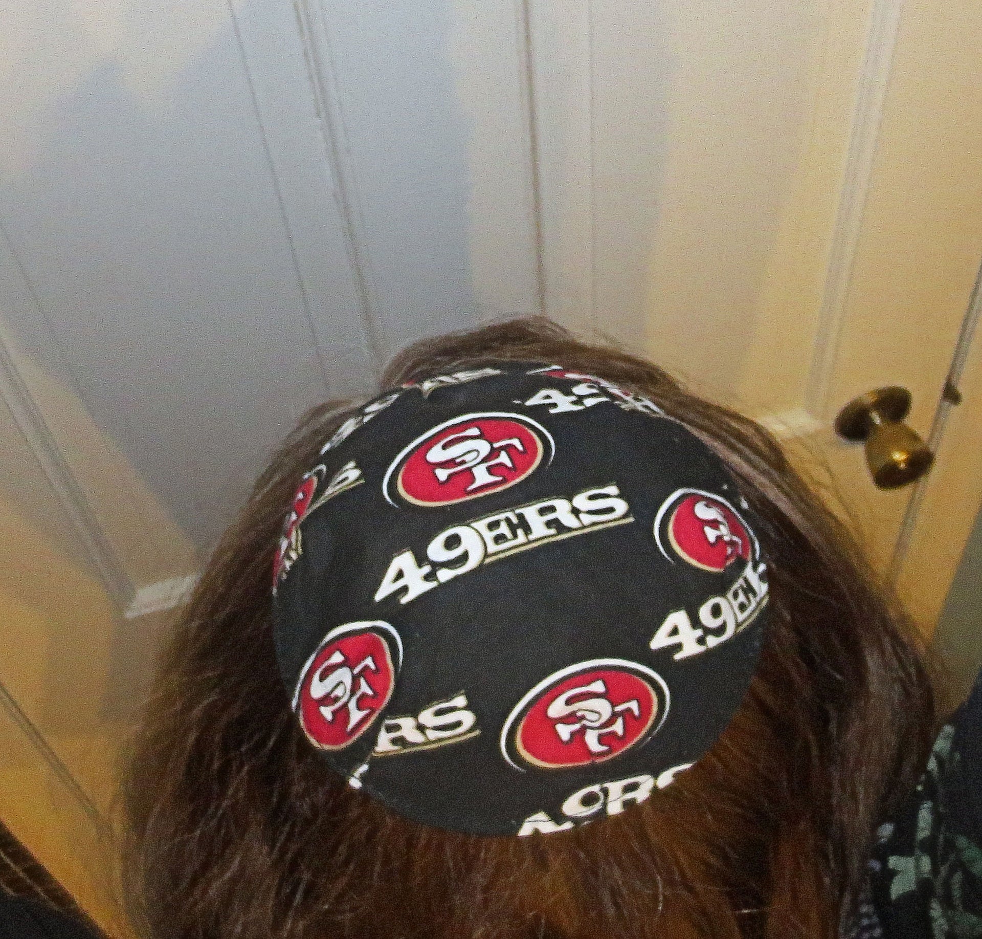 nfl saucer reversible kippah or yarmulke major sports teams nfl san francisco 49ers