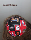 saucer reversible kippah or yarmulke major sports teams nba