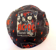 saucer kippah reversible yamaka music theme musical instruments acdc