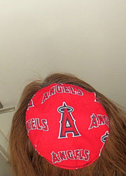 saucer reversible kippah or yarmulke major sports teams mlb la angels