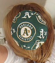 saucer reversible kippah or yarmulke major sports teams mlb oakland athletics