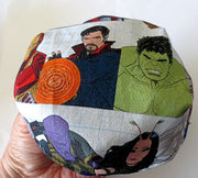 saucer kippah reversible select pattern both sides superheros & friends