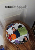 saucer kippah reversible select pattern both sides superheros & friends