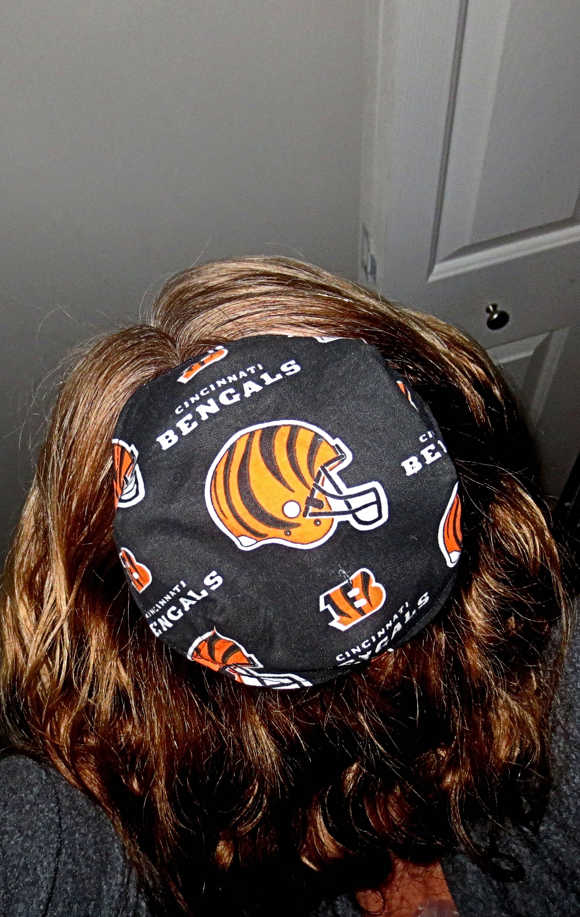 nfl saucer reversible kippah or yarmulke major sports teams nfl cincinnati bengals