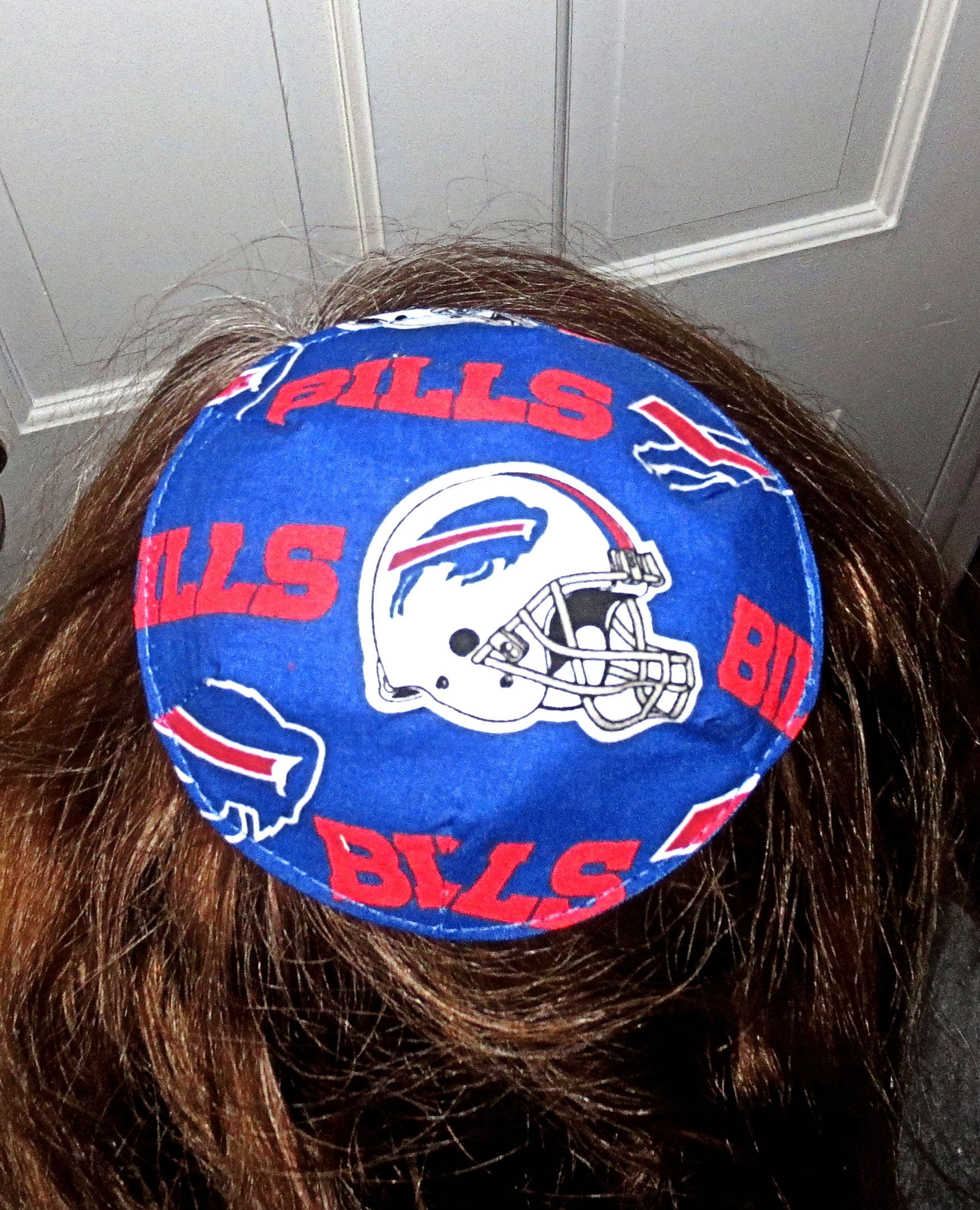 nfl saucer reversible kippah or yarmulke major sports teams nfl buffalo bills