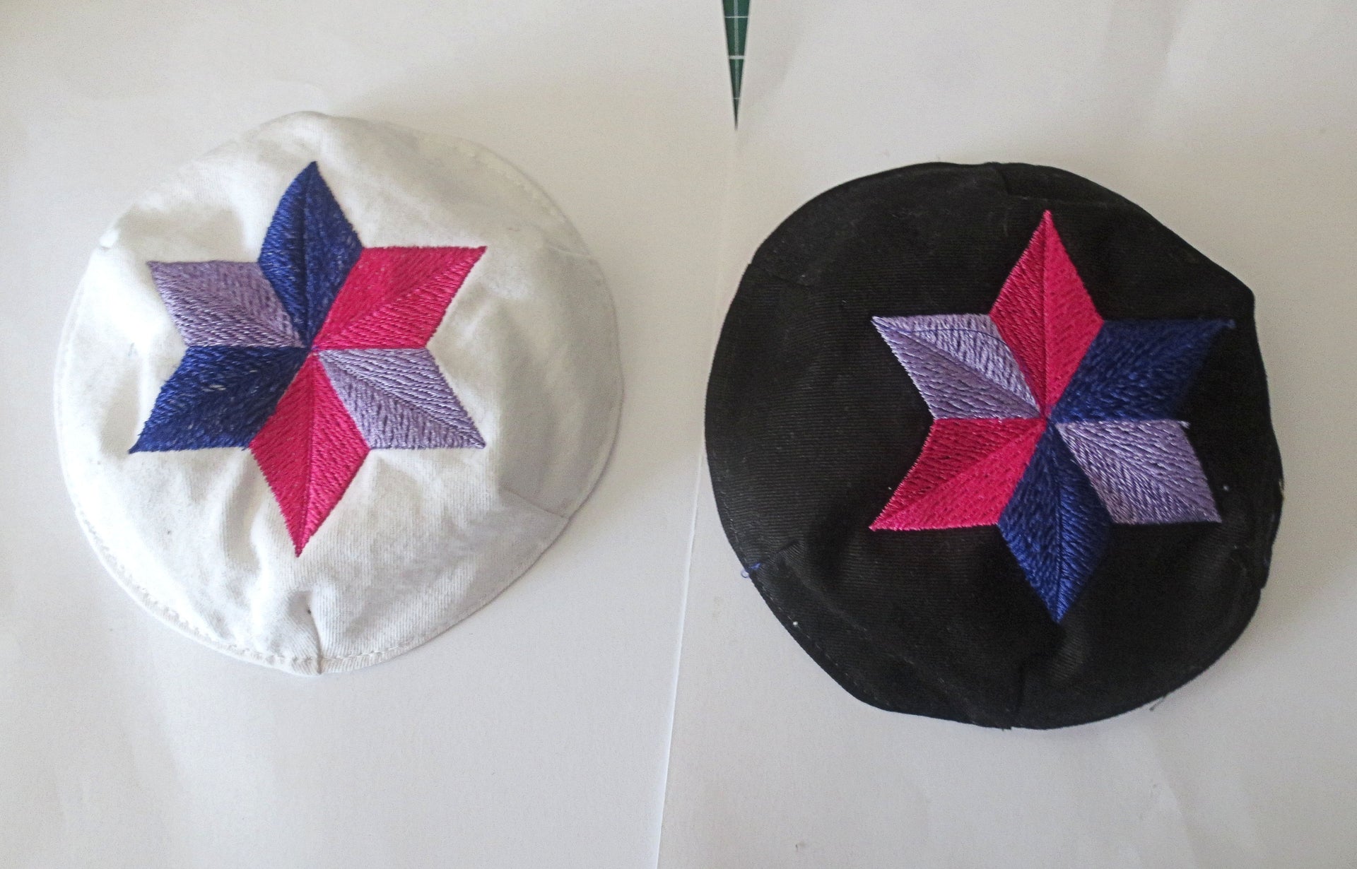 lgbtq pride kippah embroidered rainbow star of david yarmulke