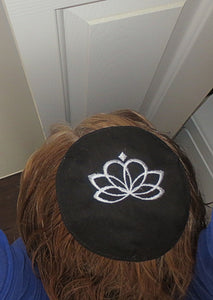 lotus flower kippah spiritual yarmulke