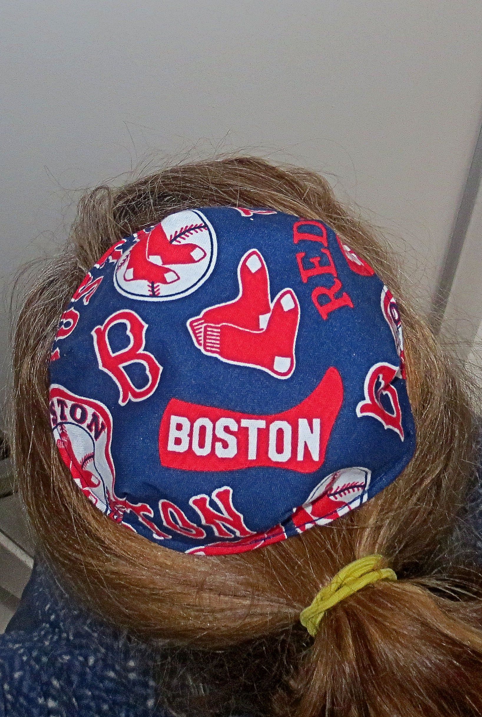 saucer reversible kippah or yarmulke major sports teams mlb boston red sox blue