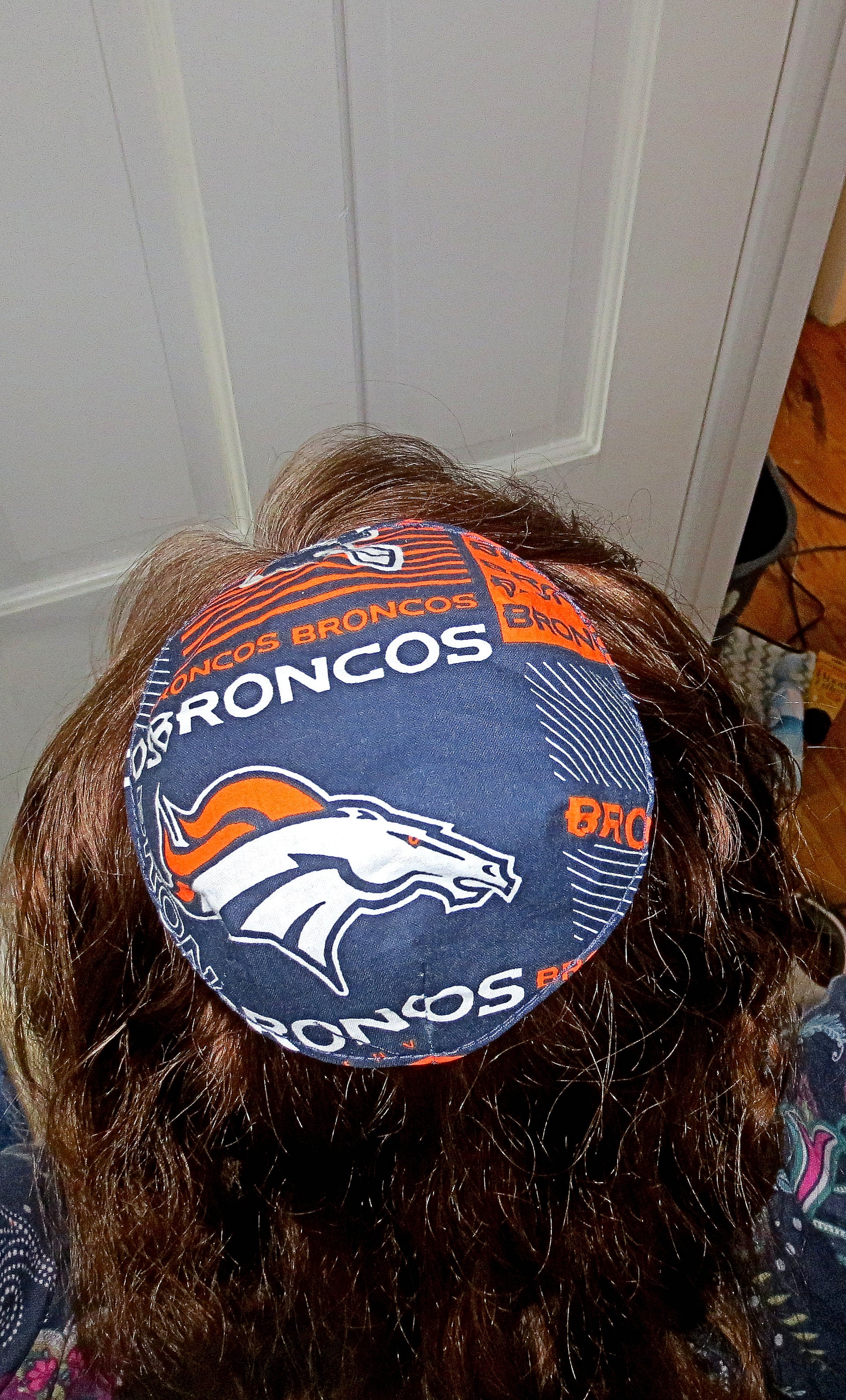 nfl saucer reversible kippah or yarmulke major sports teams nfl denver broncos