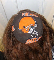 nfl saucer reversible kippah or yarmulke major sports teams nfl cleveland browns