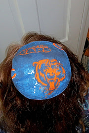 nfl saucer reversible kippah or yarmulke major sports teams nfl chicago bears