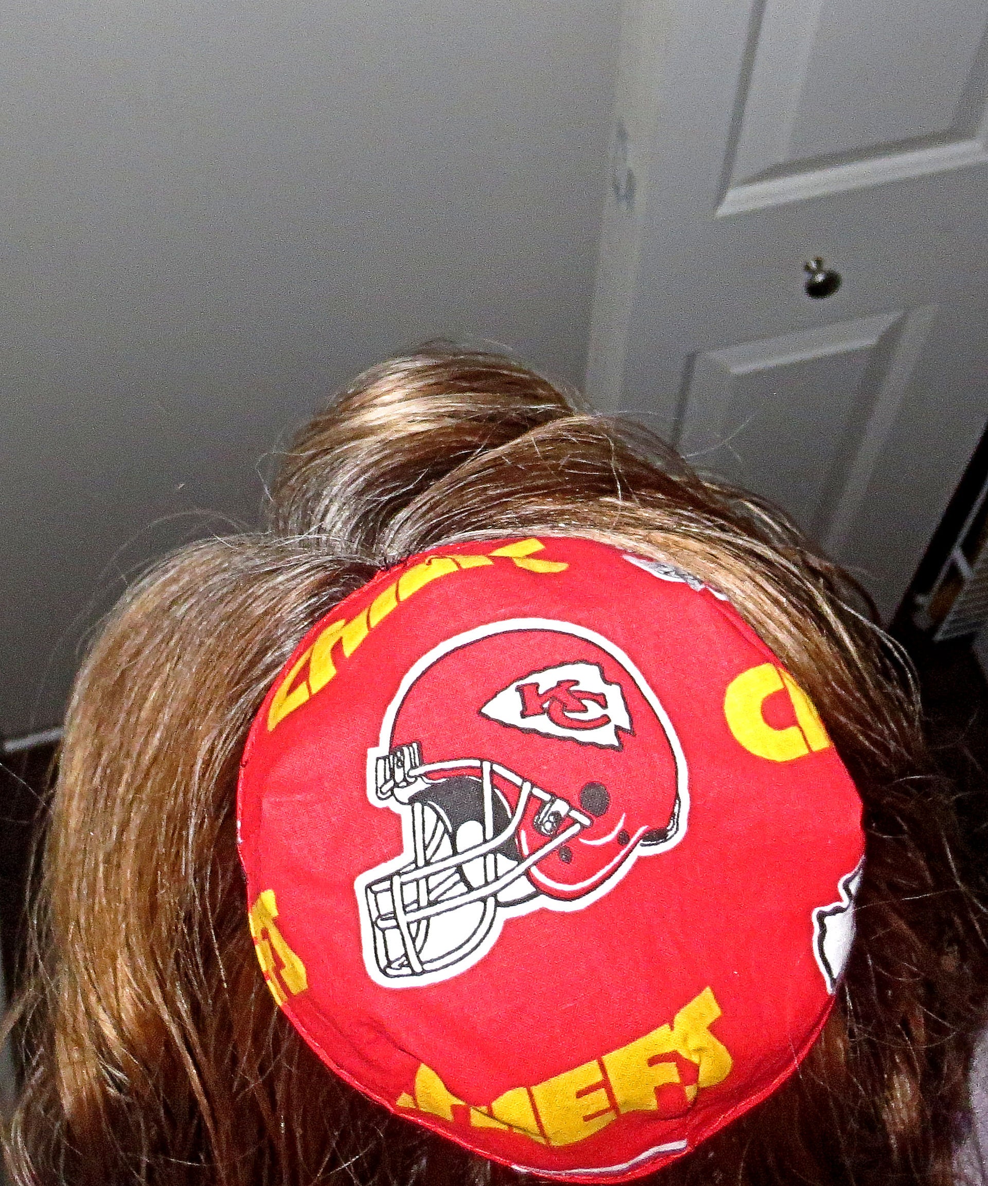 nfl saucer reversible kippah or yarmulke major sports teams nfl kansas city chiefs