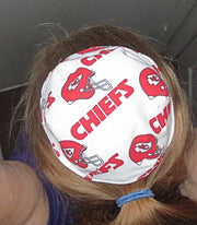 nfl saucer reversible kippah or yarmulke major sports teams nfl kansas city chiefs white