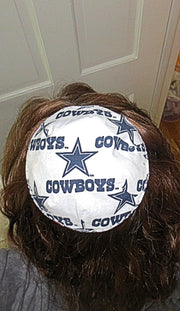 nfl saucer reversible kippah or yarmulke major sports teams nfl dallas cowboys