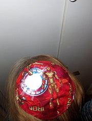 saucer kippah reversible select pattern both sides superheros & friends iron man