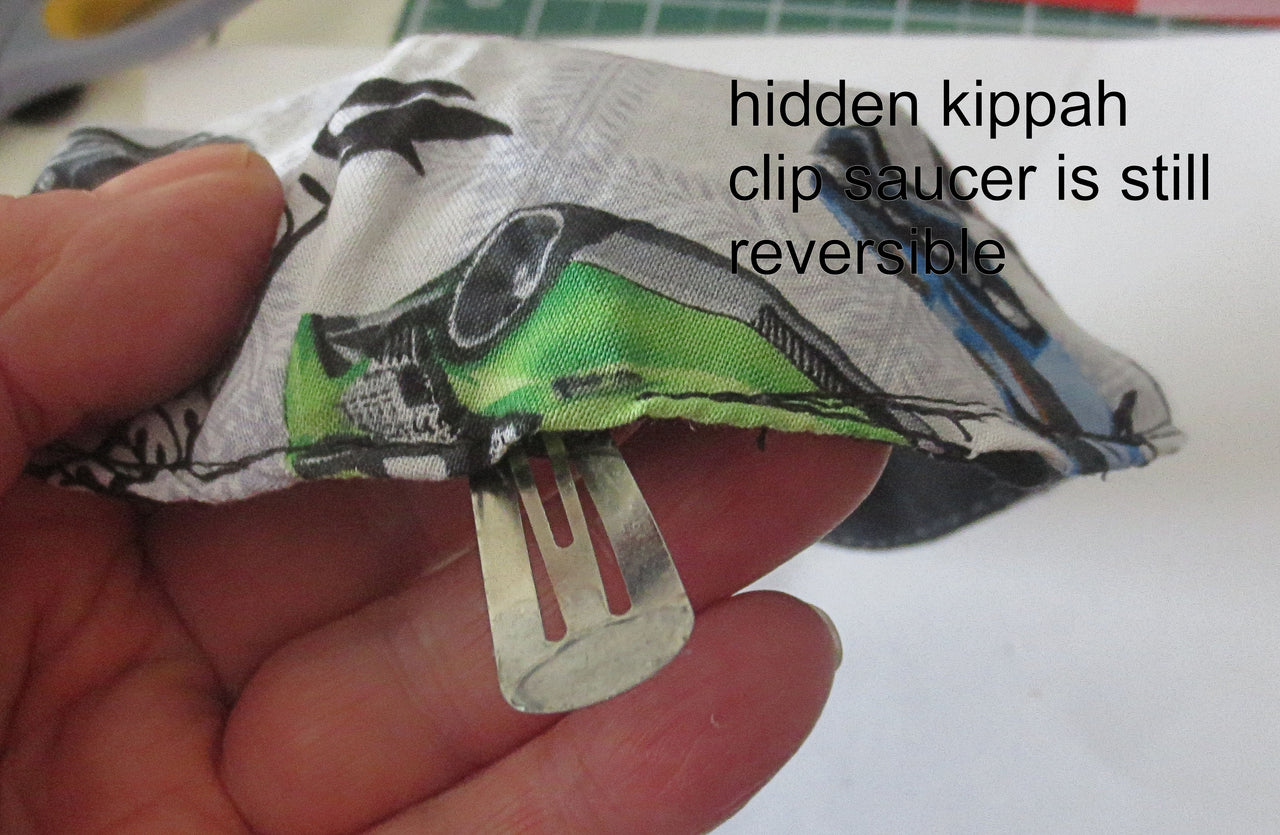 hidden clip for kippah or yarmulke