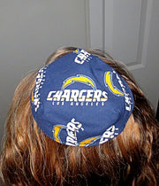 nfl saucer reversible kippah or yarmulke major sports teams nfl la chargers