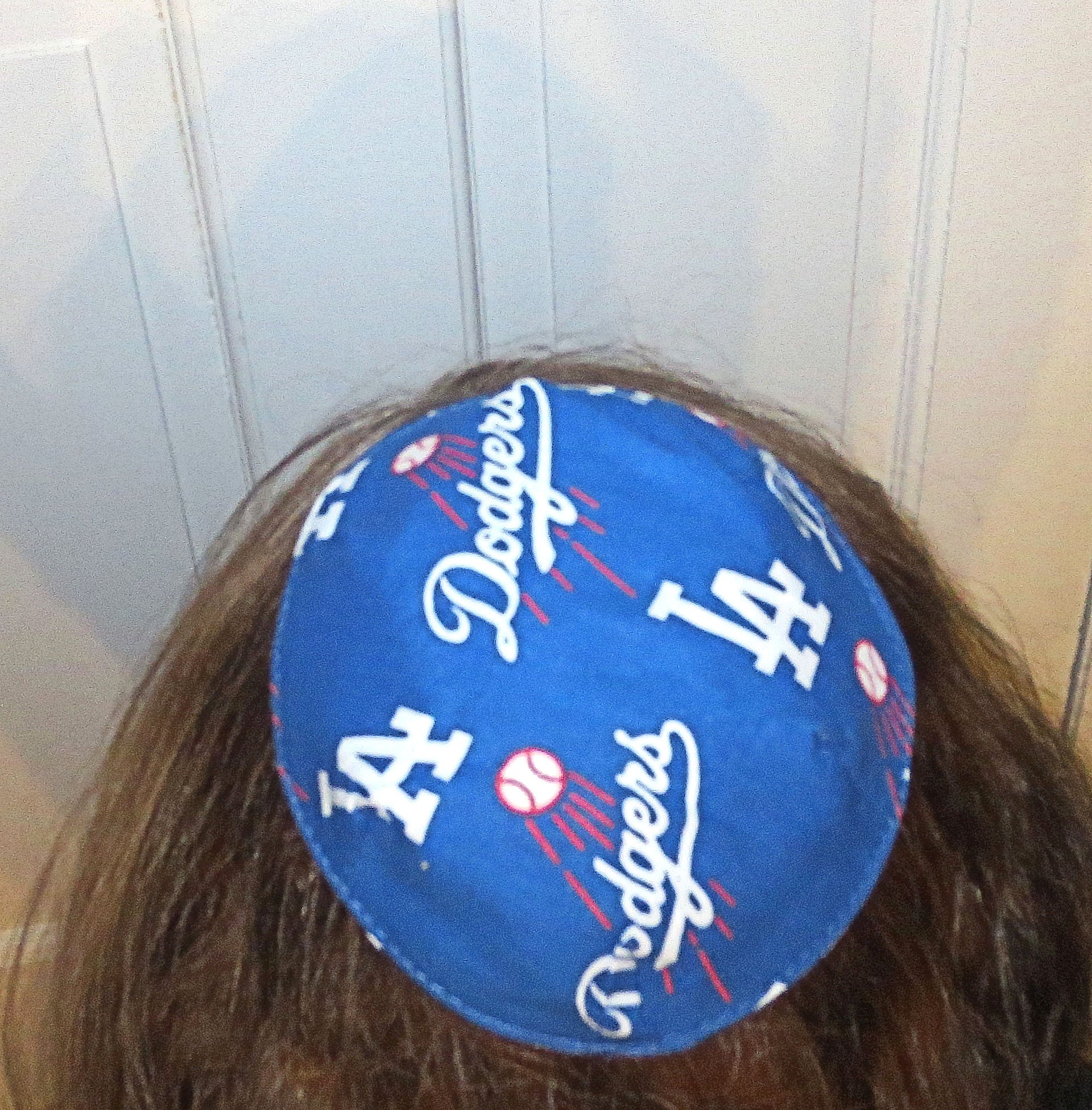 saucer reversible kippah or yarmulke major sports teams mlb la dodgers