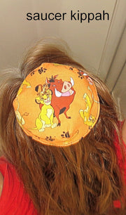 saucer kippah reversible select pattern both sides superheros & friends