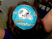 nfl saucer reversible kippah or yarmulke major sports teams nfl miami dolphins