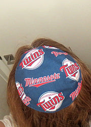 saucer reversible kippah or yarmulke major sports teams mlb minnesota twins